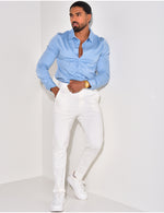 Slim fit overhemd Gudo baby blue