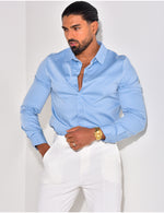 Slim fit overhemd Gudo baby blue